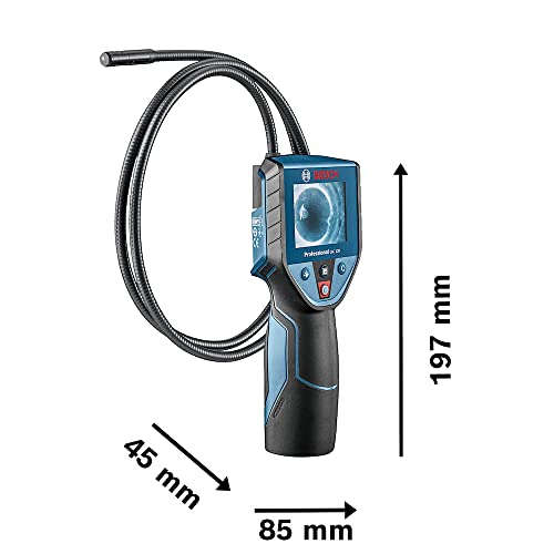 Bosch Professional Inspektionskamera GIC 120 (Kabellänge: 120 cm, Display: 2,7’’, 4x AA-Batterie, im Karton)