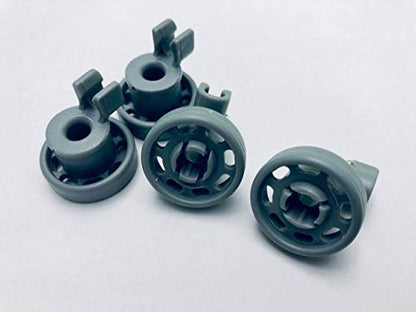 doka- Korbrollen Rollen Räder für Oberkorb Bosch SPS SMS Siemens Lady mit 10 X Schutzkappe