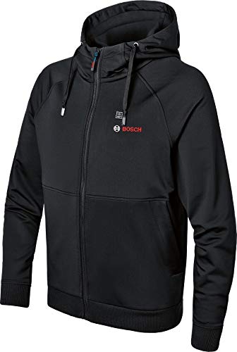 Bosch Professional Beheizbare Sweatjacke GHH 12+18V XA (inkl. USB-Ladeadapter GAA 12V-21 + GBA 12V 2.0Ah Akku + Ladegerät GAL 12V-20, im Karton)