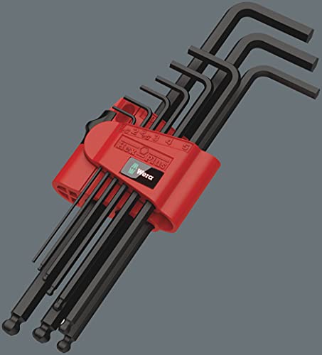Wera 950 PKL/9 BM N Winkelschlüsselsatz, metrisch, BlackLaser, 9-teilig, 05022086001