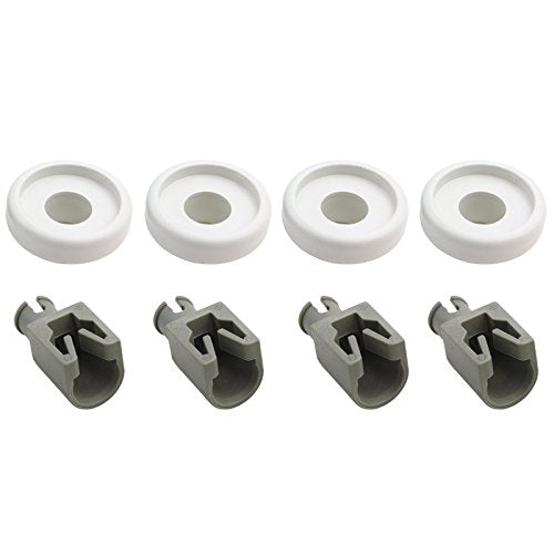 AEG Geschirrspüler TOP Oberer Korb Räder und Kunststoff Pins (Set von 4)