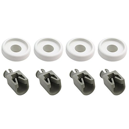 AEG Geschirrspüler TOP Oberer Korb Räder und Kunststoff Pins (Set von 4)