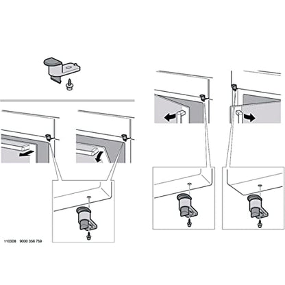 Kindersicherung Schutz Backofentüre Türsicherung Kinder Vorrichtung Backofen Original Bosch 00627547 627547 Constructa Pitsos Junker HB23A1220S HB23AB522S HBG73B530S HB73A1540S HBG73B530S HB63A1521S