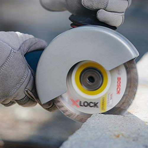 Bosch Professional Winkelschleifer GWX 19-125 S (1900 Watt, für X-Lock Zubehör, ScheibenØ: 125 mm, inkl. Anti-Vibrationshandgriff, Schutzhaube, im Karton)
