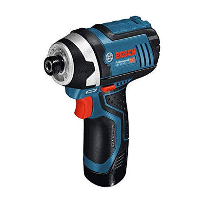Bosch Professional 12V System Akku Drehschlagschrauber GDR 12V-105 (2x 2.0Ah Akkus & Ladegerät, in L-Boxx)