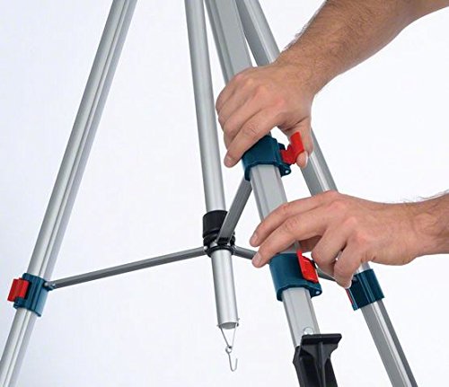 Bosch Professional Baustativ für Laser und Nivelliergeräte BT 250 (Höhe: 97,5–250 cm, Gewinde: 1/4 Zoll)