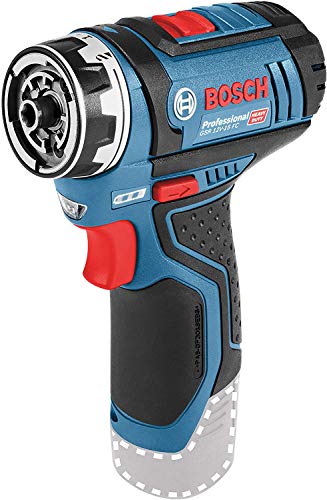 Bosch Professional 12V System Akku-Bohrschrauber GSR 12V-15 FC (ohne Akkus und Ladegerät, im Karton) - FlexiClick System