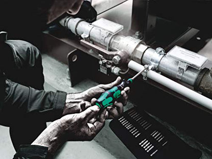 Wera '05057482001 Kraftform Kompakt Turbo 1 Getriebe-Schraubendreher-Satz, 19-teilig