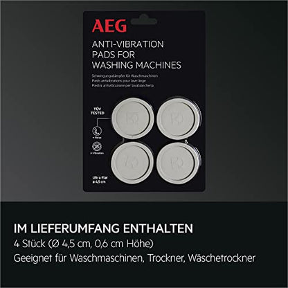 AEG Schwingungsdämpfer A4WZPA02 / 4 Stück Schwingungsdämpfer / Ø 45 mm / geräuschreduzierend / Anti-Vibration / für Waschmaschinen und -trockner sowie Wäschetrockner