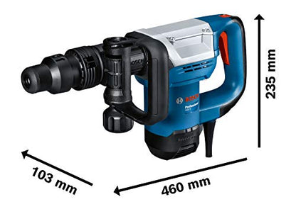 Bosch Professional Schlaghammer GSH 5 (SDS max., Schlagenergie 7,5 J, 1.100 Watt, inkl. Spitzmeißel & Werkzeugkoffer)