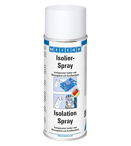WEICON Isolier-Spray 400 ml, Transparenter Isolierlack auf Acrylharzbasis