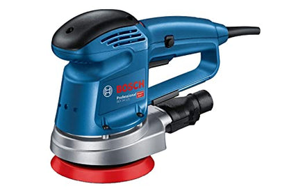 Bosch Professional Exzenterschleifer GEX 34-125 (inkl. Schleifteller-⌀ 125 mm, Schleifblatt C470 für Holz, Absaug-Adapter, Papierstaubbeutel, im Karton)