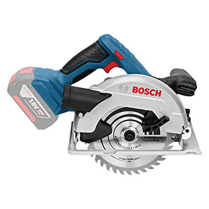 Bosch Professional 18V System Akku Kreissäge GKS 18V-LI (Schnitttiefe 90°/45°: 51mm/40mm, ohne Akkus und Ladegerät, in L-BOXX 238)