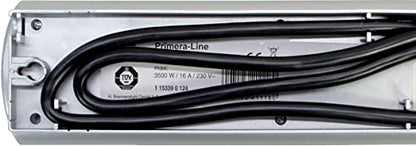 Brennenstuhl Primera-Line, Steckdosenleiste 10-Fach (Mehrfachsteckdose mit 2 Schaltern für je 5 Steckdosen und 2m Kabel) Silber