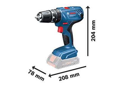 Bosch Professional 18V System Akku-Schlagbohrschrauber GSB 18V-21 (inkl. 2x2.0 Ah Akku + Ladegerät GAL 18V-40, in L-BOXX 136)