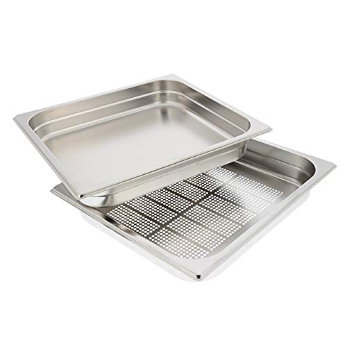 Pommes-Frite-Topfer aus perforiertem Edelstahl (35,5 x 32,5 x 5 cm) für AEG, Electrolux.