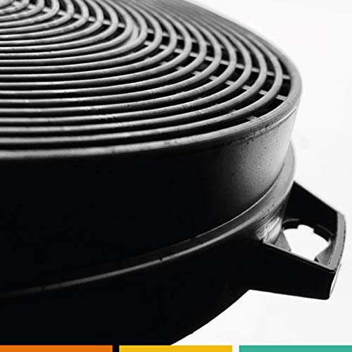 FC04 - 2 Kohlefilter / Aktivkohlefilter für Dunstabzugshaube passend für Falmec typ A cod. 103050102 114162 / Electrolux universal / Bosch / Siemens / Neff 00353121 / Dunsthaube, Abzugshaube