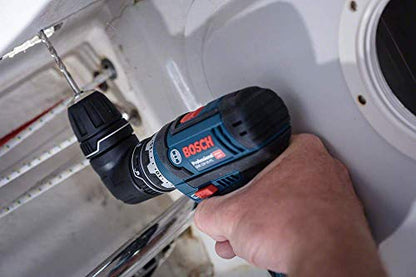 Bosch Professional 12V System Akku Bohrschrauber GSR 12V-15 FC (inkl. 2 x 2,0 Ah Akku, Schnellladegerät, Bohrfutteraufsatz, L-BOXX) Schwarz, Blau