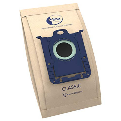 Electrolux/AEG E200S s-Bag Staubsaugerbeutel Classic (5 Staubbeutel für dauerhaft hohe Saugleistung, optimale Filtration, Hygieneverschluss, hochwertige Papierbeutel, braun)