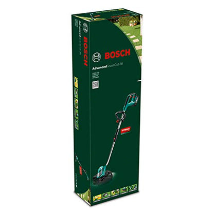 Bosch Home and Garden Akku Rasentrimmer AdvancedGrassCut 36 (1 Akku, 36 Volt System, SchnittkreisØ 30cm, im Karton)