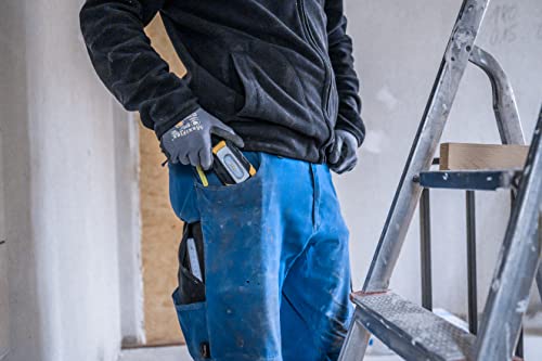 Brennenstuhl LED Akku Handleuchte HL DA 40 MH / Robuste Akku Arbeitsleuchte mit Schalter und integriertem Magnet (Handlampe mit 200lm und bis zu 3h Leuchtdauer, knickbarer Haltefuß)