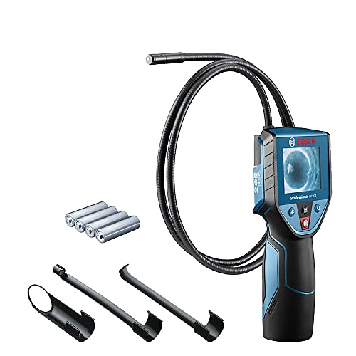 Bosch Professional Inspektionskamera GIC 120 (Kabellänge: 120 cm, Display: 2,7’’, 4x AA-Batterie, im Karton)