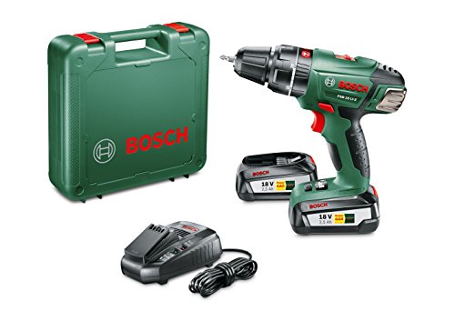 Bosch Akku Schlagbohrschrauber PSB 18 LI-2 (2 Akku, 18 Volt System, im Koffer)