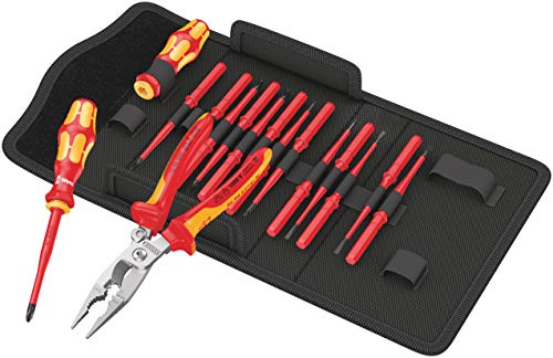 Wera 05136027001 Kraftform Kompakt VDE 17 extra slim 1, Isolierter Schraubendrehersatz, 17-teilig