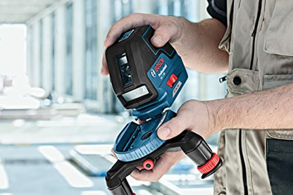 Bosch Professional Linienlaser GLL 3-50 (roter Laser, für innen, Arbeitsbereich: 10 m, 4 x AA-Batterie, Drehstativ, Universalhalterung BM1, L-BOXX)