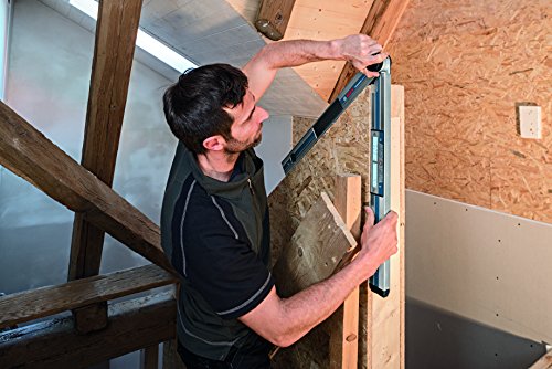 Bosch Professional Digitaler Winkelmesser und Neigungsmesser GAM 270 MFL (Laserpräzision, Gehrungswinkelberechnung, Schenkellänge: 0 - 270º, Länge: 60 cm)