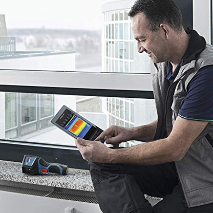 Bosch Professional 12V System Wärmebildkamera GTC 400 C (1x Akku 12V + Ladegerät, mit App-Funktion, Temperaturbereich: –10 °C bis +400 °C, Auflösung: 160 x 120 Pixel, in L-Boxx)
