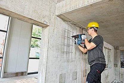 Bosch Professional 18V System Akku Bohrhammer GBH 18 V-26 F (inkl. 2x5.0Ah Akku, Schnellladegerät GAL 1880 CV, Schnellwechselbohrfutter 13 mm, Wechselfutter SDS plus, in L-BOXX 136)