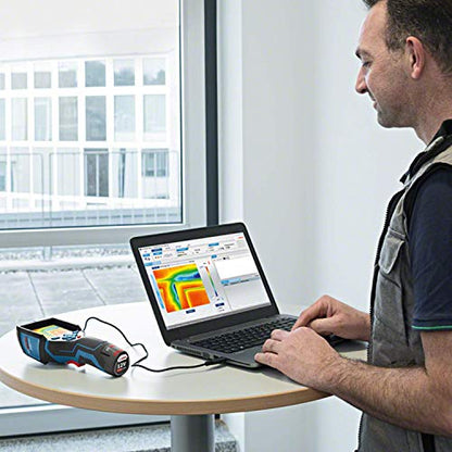 Bosch Professional 12V System Wärmebildkamera GTC 400 C (1x Akku 12V + Ladegerät, mit App-Funktion, Temperaturbereich: –10 °C bis +400 °C, Auflösung: 160 x 120 Pixel, in L-Boxx)