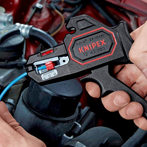 KNIPEX 12 62 180 Automatische Abisolierzange 180 mm, Schwarz