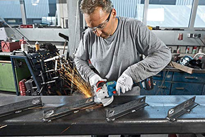 Bosch Professional BITURBO Akku-Winkelschleifer GWX 18V-15 SC (X-LOCK-Aufnahme, mit Connectivity-Modul, voreinstellbare Drehzahlstufen, inkl. 2x8.0 Ah ProCORE18V Akkus + Ladegerät, in L-BOXX)