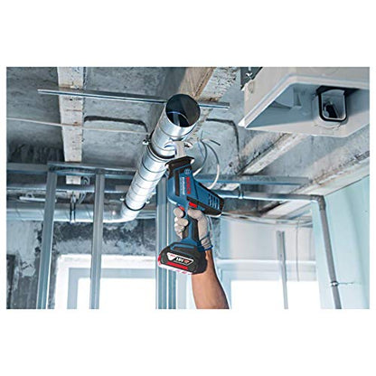 Bosch Professional 18V System GSA 18 V-LI C - Sierra sable a batería (0 - 3050 cpm, profundidad de corte 200 mm, sin batería, en caja)