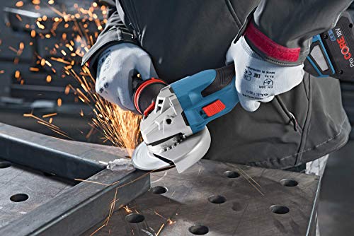 Bosch Professional BITURBO Akku-Winkelschleifer GWS 18V-15 C (Scheibendurchmesser 125 mm, ohne Akkus und Ladegerät, in L-BOXX 136)