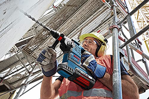 Bosch Professional 36V Akku Bohrhammer GBH 36V LI Plus (36V, inkl. 2x4.0Ah Akku, Schnellladegerät, Zusatzhandgriff, Tiefenanschlag, in L-BOXX 238)