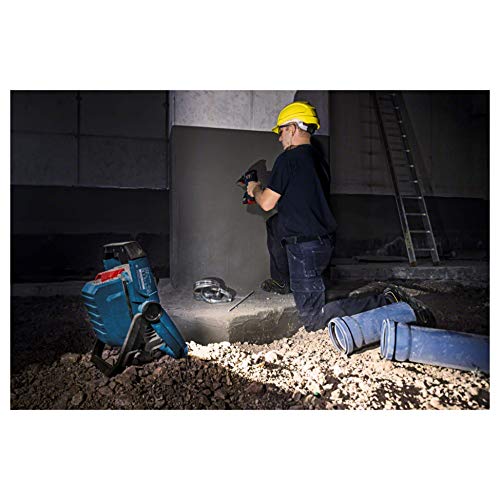 Bosch Professional 18V System Akku LED-Baustellenlampe GLI 18V-1900 (max. Helligkeit 1900 Lumen, ohne Akkus und Ladegerät, im Karton)