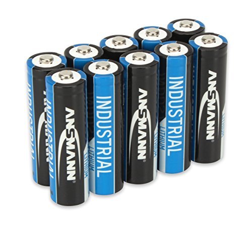 Ansmann 10x 1502-0005 Lithium-Industriebatterie High Energy AA Mignon FR6 L91 LR06 3000mAh 1.5V by