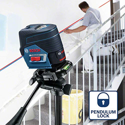Bosch Professional 12V System Linienlaser GCL 2-50 C (Ohne Akku und Ladegerät, roter Laser, Innenbereich, mit App-Funktion, Halterung, Klammer, Arbeitsbereich: bis 20 m, in L-BOXX)