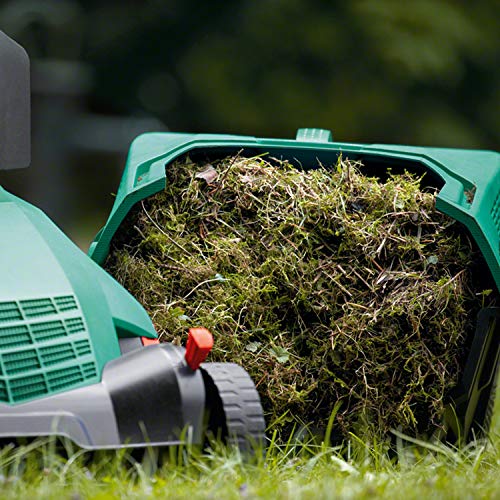 Bosch Home and Garden Vertikutierer AVR 1100, Fangkorb, Karton (1100 W, 32 cm Arbeitsbreite, 50 l Fangkorbvolumen)