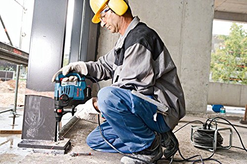 Bosch Professional Bohrhammer GBH 3-28 DRE (SDS Plus, inkl. Zusatzhandgriff, Tiefenanschlag 210 mm, Fetttube, Maschinentuch, im Handwerkerkoffer)
