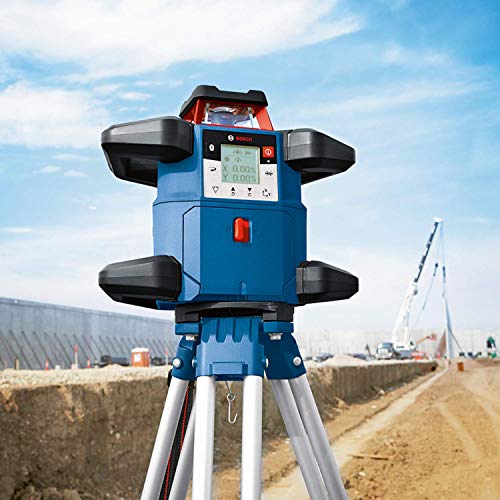 Bosch Professional 18V System Rotationslaser GRL 600 CHV (1x Akku 18 V, 4,0 Ah + ladegerät, mit App-Funktion, max. Arbeitsbereich: 600 m, in Handwerkerkoffer)
