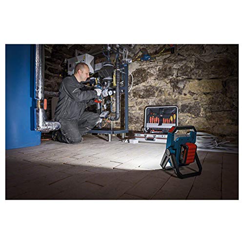 Bosch Professional 18V System Akku LED-Baustellenlampe GLI 18V-1900 (max. Helligkeit 1900 Lumen, ohne Akkus und Ladegerät, im Karton)