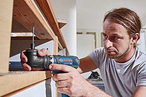 Bosch Professional 12V System Akku Bohrschrauber GSR 12V-15 FC (inkl. 2 x 2,0 Ah Akku, Schnellladegerät, Bohrfutteraufsatz, L-BOXX) Schwarz, Blau
