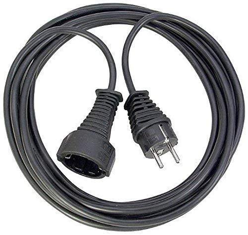 Brennenstuhl 80400009701 Qualitäts-Kunststoff-Verlängerungskabel schwarz, 1165460 (10m 3er Packung), 3 Stück