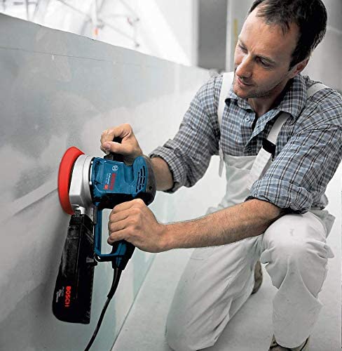 Bosch Professional Exzenterschleifer GEX 34-150 (inkl. Schleifteller-⌀ 150 mm, Schleifblatt C470 für Holz, Absaug-Adapter, Papierstaubbeutel, im Karton)