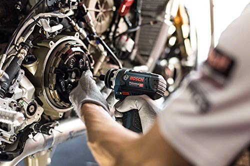 Bosch Professional 12V System Akku Bohrschrauber GSR 12V-15 FC (inkl. 2 x 2,0 Ah Akku, Schnellladegerät, Bohrfutteraufsatz, L-BOXX) Schwarz, Blau