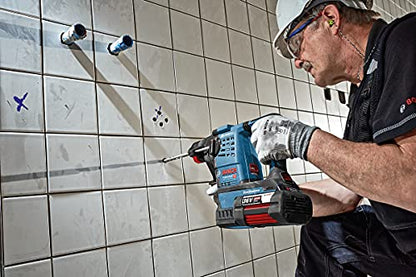 Bosch Professional 36V Akku Bohrhammer GBH 36V LI Plus (36V, inkl. 2x4.0Ah Akku, Schnellladegerät, Zusatzhandgriff, Tiefenanschlag, in L-BOXX 238)